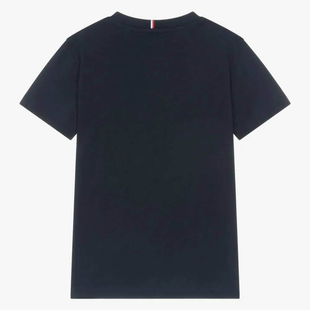 Tommy Hilfiger Tops*Boys Navy Blue Cotton T-Shirt