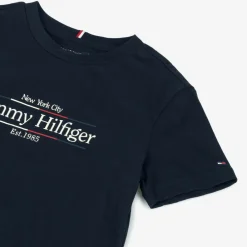 Tommy Hilfiger Tops*Boys Navy Blue Cotton T-Shirt