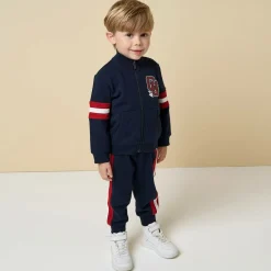 iDO Baby Tracksuits*Boys Navy Blue Cotton Varsity Tracksuit