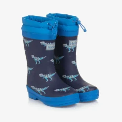 Hatley Rain Boots|Rain Boots*Boys Navy Blue Dinosaur Rain Boots