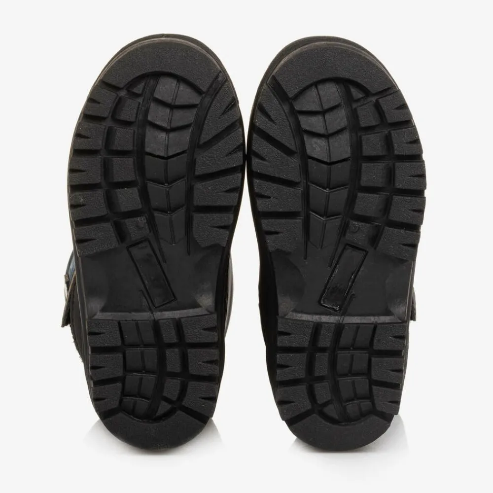 Molo Snow Boots|Snow Boots*Boys Navy Blue Dinosaur Snow Boots