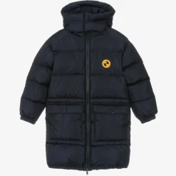 Gucci Coats & Jackets*Boys Navy Blue Down-Fill GG Puffer Coat