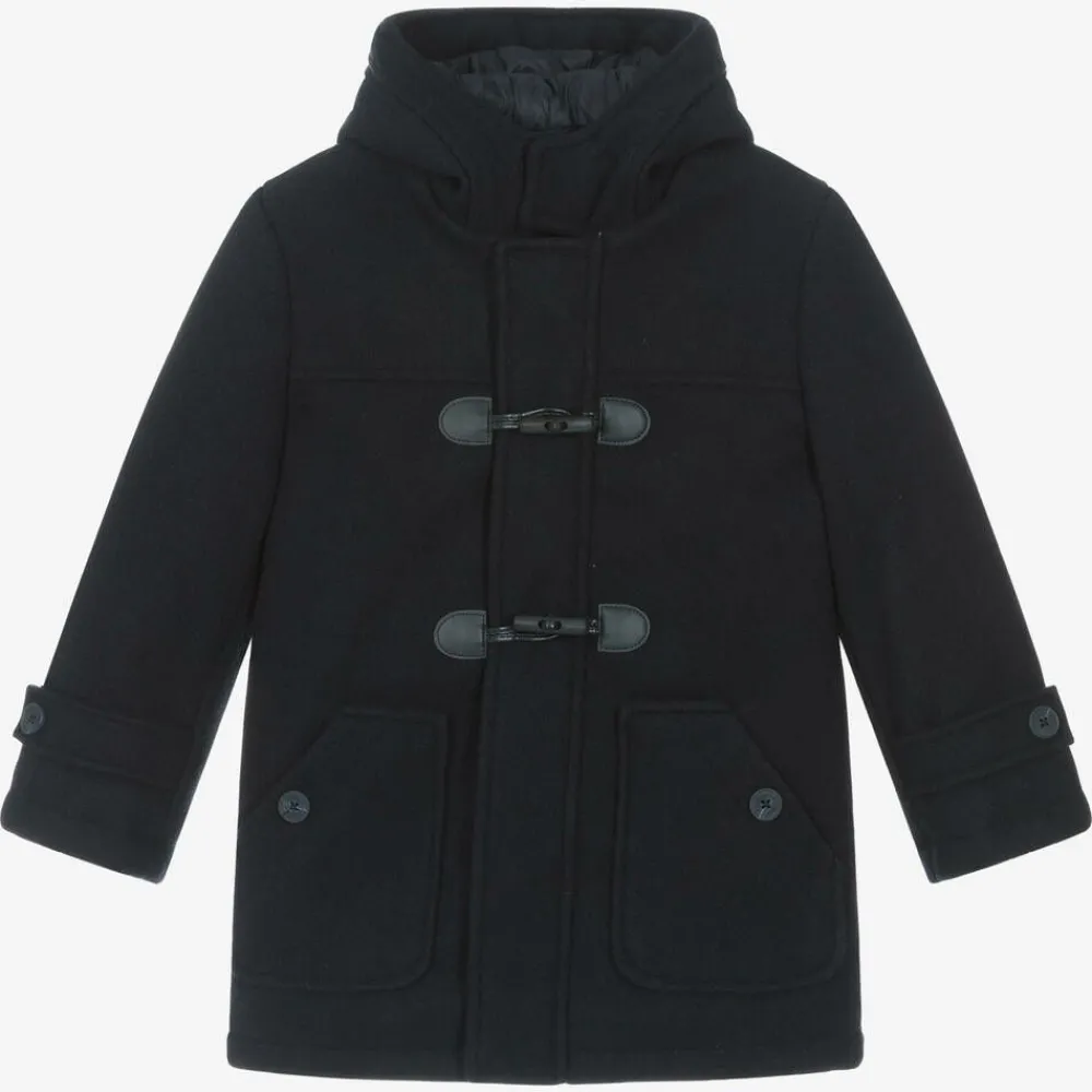 Mayoral Coats & Jackets*Boys Navy Blue Duffle Coat