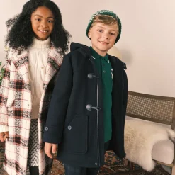 Mayoral Coats & Jackets*Boys Navy Blue Duffle Coat