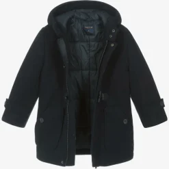 Mayoral Coats & Jackets*Boys Navy Blue Duffle Coat