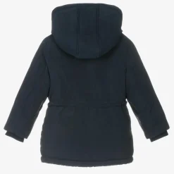 Mayoral Coats & Jackets*Boys Navy Blue Hooded Parka Coat