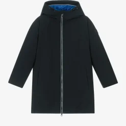 Mayoral Nukutavake Coats & Jackets*Boys Navy Blue Hooded Parka Coat