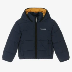 Timberland Coats & Jackets*Boys Navy Blue Hooded Puffer Jacket