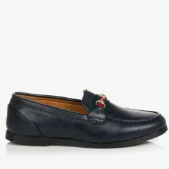 Romano Loafers & Moccasins|Loafers & Moccasins*Boys Navy Blue Horsebit Loafers