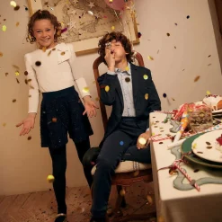 Mayoral Trousers*Boys Navy Blue Jersey Chino Trousers