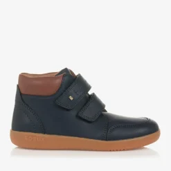 Bobux Kid + Boots|Boots*Boys Navy Blue Leather Boots