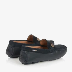 BOSS Loafers & Moccasins|Loafers & Moccasins*Boys Navy Blue Leather Moccasins