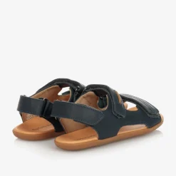 Tip Toey Joey Sandals*Boys Navy Blue Leather Sandals