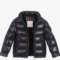 Moncler Enfant Coats & Jackets*Boys Navy Blue New Maya Down Puffer Jacket