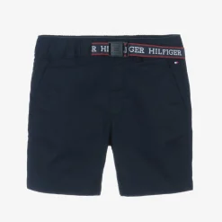Tommy Hilfiger Shorts*Boys Navy Blue Organic Cotton Shorts