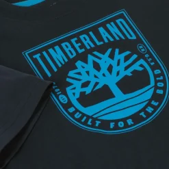 Timberland Tops*Boys Navy Blue Organic Cotton T-Shirt