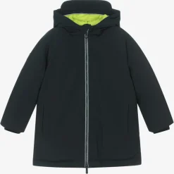Mayoral Coats & Jackets*Boys Navy Blue Padded & Hooded Coat
