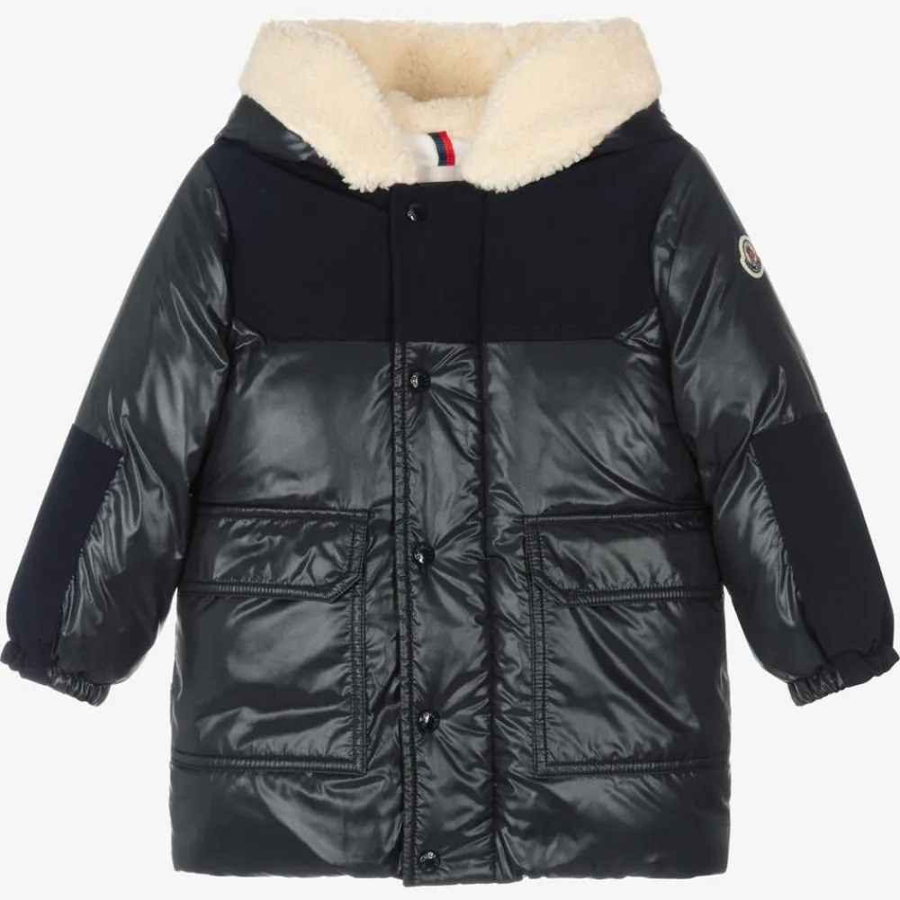 Moncler Enfant Coats & Jackets|Coats & Jackets*Boys Navy Blue Puffer Coat