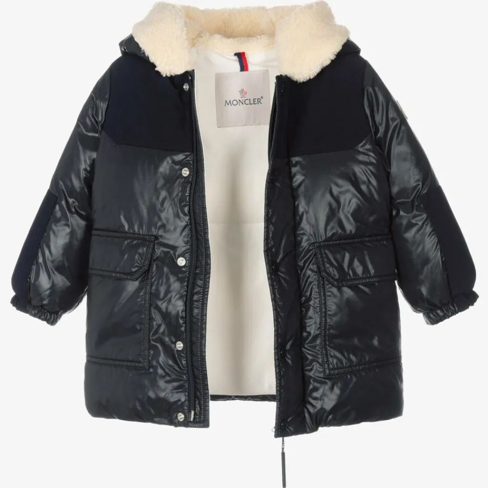 Moncler Enfant Coats & Jackets|Coats & Jackets*Boys Navy Blue Puffer Coat