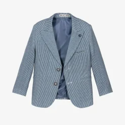 Beau KiD Suits|Suits*Boys Navy Blue Stripe Cotton Shorts Suit