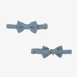 Beau KiD Suits|Suits*Boys Navy Blue Stripe Cotton Shorts Suit