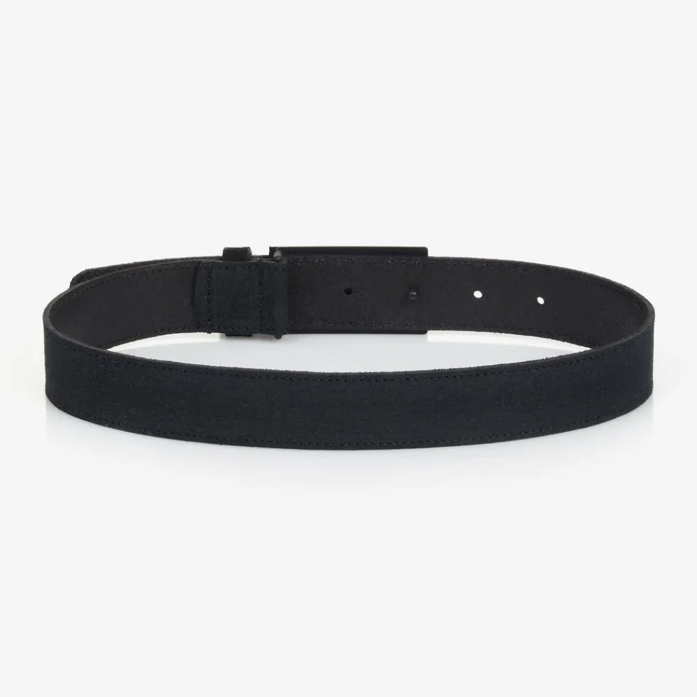 BOSS Clothing Accessories*Boys Navy Blue Suede Leather Belt