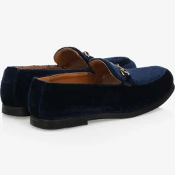 Romano Loafers & Moccasins|Loafers & Moccasins*Boys Navy Blue Velvet Loafers