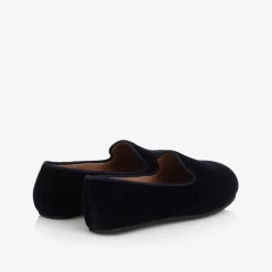Age of Innocence Loafers & Moccasins|Loafers & Moccasins*Boys Navy Blue Velvet Loafers