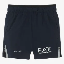 EA7 Emporio Armani Activewear*Boys Navy Blue VENTUS7 Sports Shorts