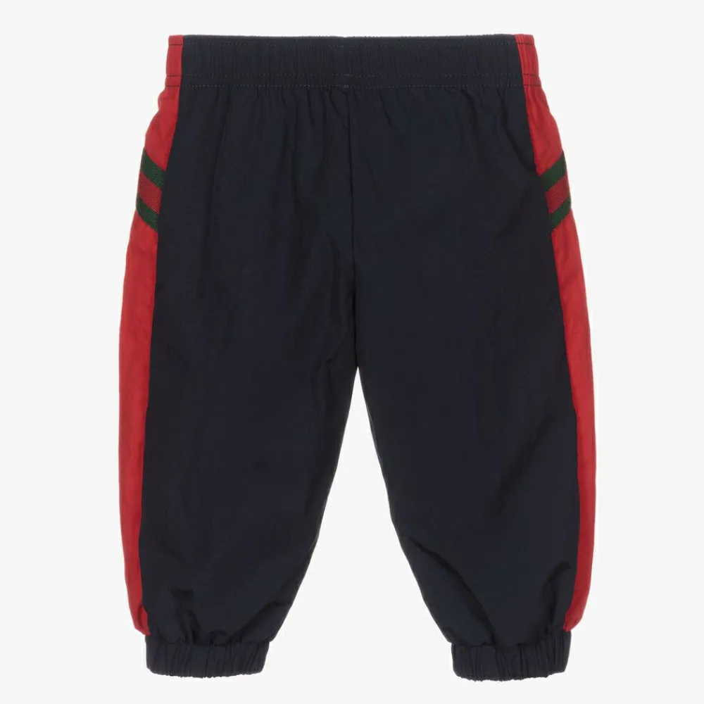Gucci Trousers|Trousers*Boys Navy Blue Web Joggers