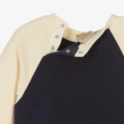 Gucci Tops*Boys Navy Blue Web Sweatshirt