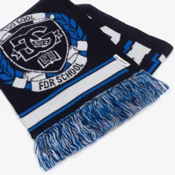 Dolce amp; Gabbana Scarves*Boys Navy Blue Wool Knit Scarf