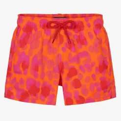 Vilebrequin Swimwear*Boys Orange & Pink Abstract Swim Shorts
