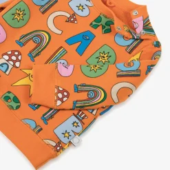 Stella McCartney Kids Tops*Boys Orange Cotton Magical Letters Sweatshirt
