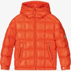 Moncler Enfant Coats & Jackets*Boys Orange Jeff Down Puffer Jacket