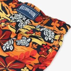 Vilebrequin Swimwear*Boys Orange Tropical Print Swim Shorts