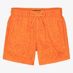 Vilebrequin Swimwear*Boys Orange Water-Reactive Swim Shorts
