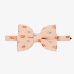 Gucci Clothing Accessories*Boys Pale Pink GG Bow Tie (11cm)