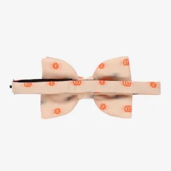 Gucci Clothing Accessories*Boys Pale Pink GG Bow Tie (11cm)
