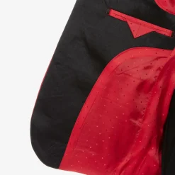 Romano Suits*Boys Red & Black Jacquard Suit