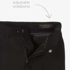 Romano Suits*Boys Red & Black Jacquard Suit