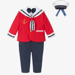 Andreeatex Suits*Boys Red & Blue Sailor Suit