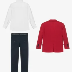 Beau KiD Suits*Boys Red & Blue Suit