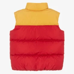 Gucci Coats & Jackets*Boys Red & Yellow Down Padded Gilet
