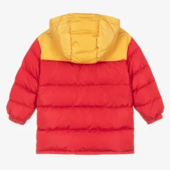 Gucci Coats & Jackets*Boys Red & Yellow Hooded Puffer Coat