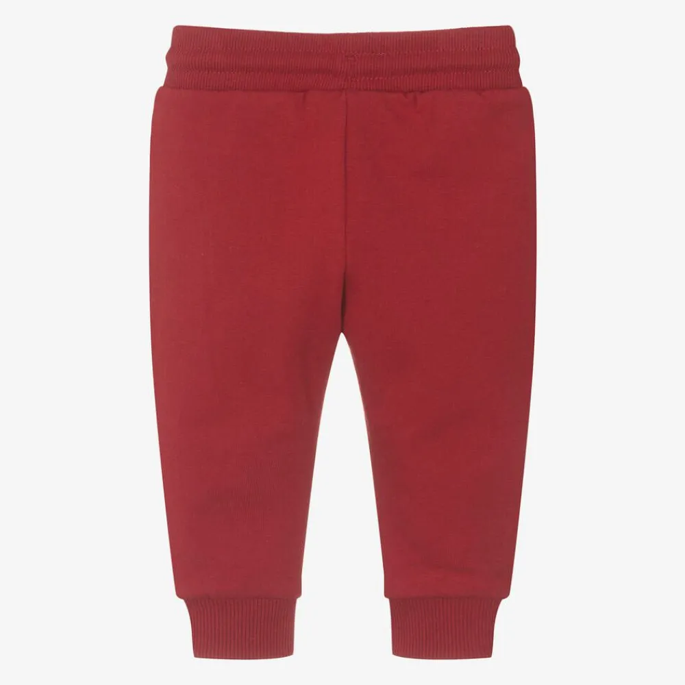 Mayoral Trousers*Boys Red Cotton Joggers