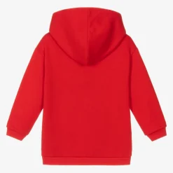 Gucci Tops*Boys Red Cotton Logo Hoodie