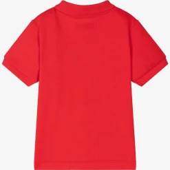 Mayoral Tops*Boys Red Cotton Piqué Polo Shirt