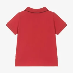 BOSS Tops*Boys Red Cotton Polo Shirt