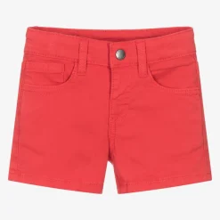 Mayoral Shorts*Boys Red Cotton Shorts